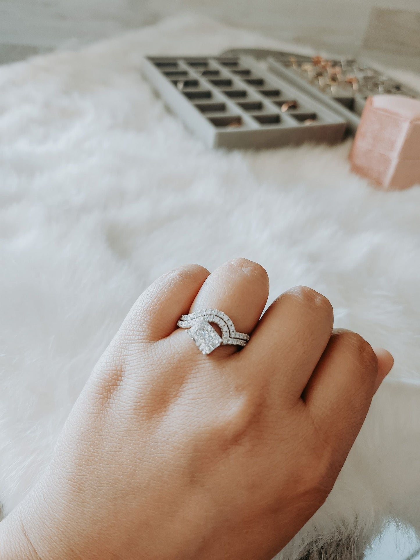 Astrid White Gemstone Sterling Silver Ring