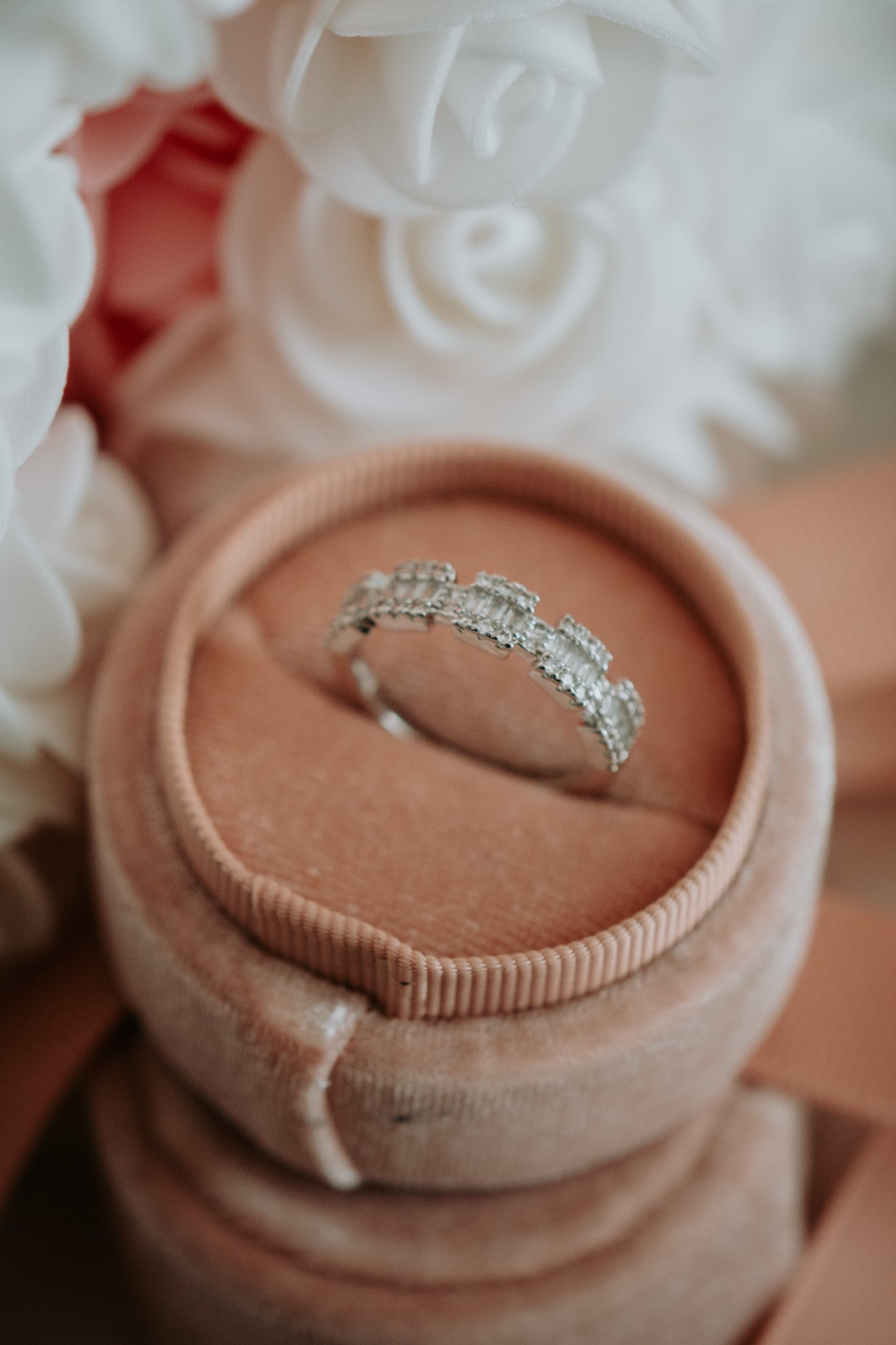 Nellie Dainty Cubic Zirconia Sterling Silver Ring Band
