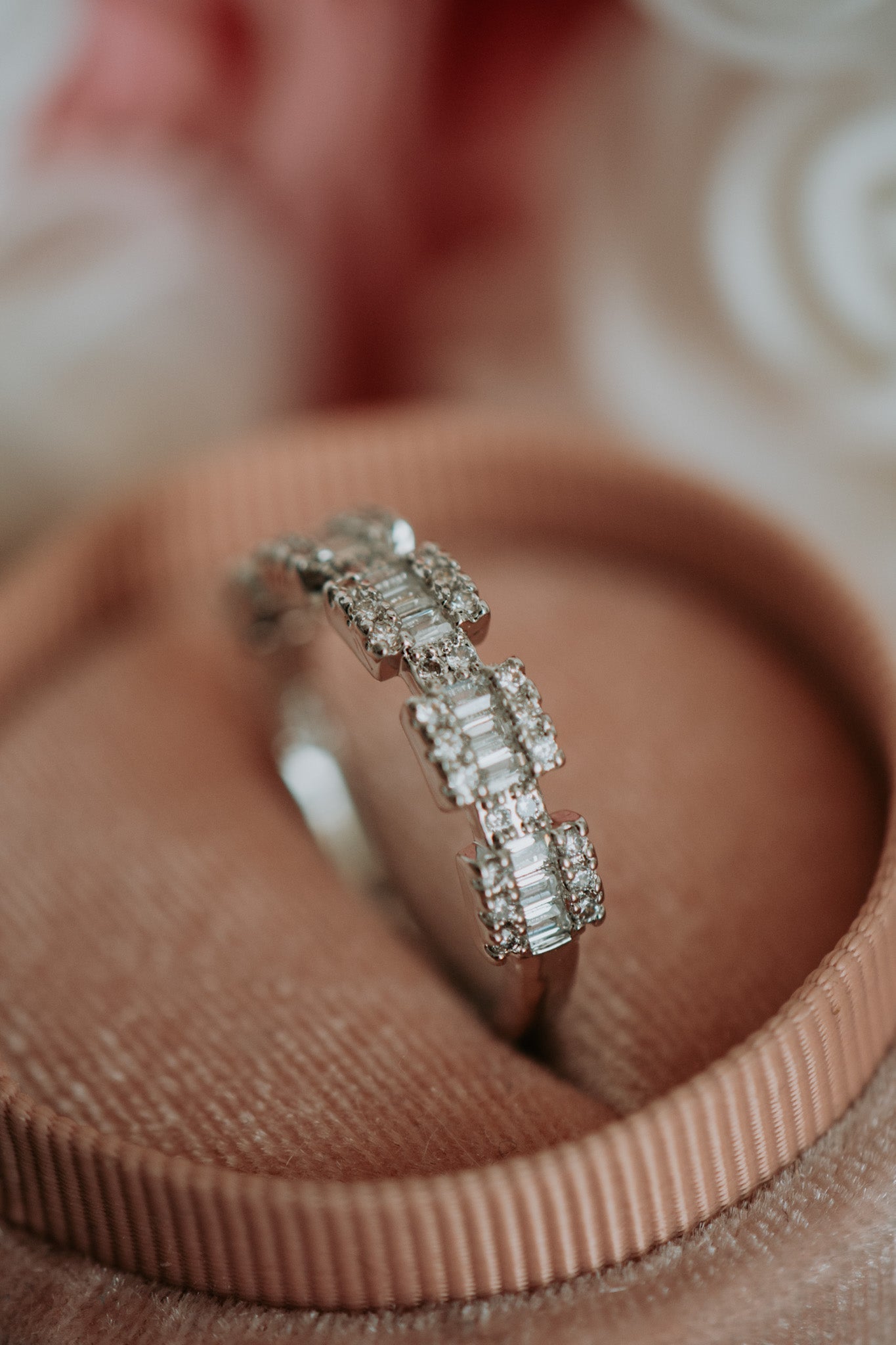 Nellie Dainty Cubic Zirconia Sterling Silver Ring Band