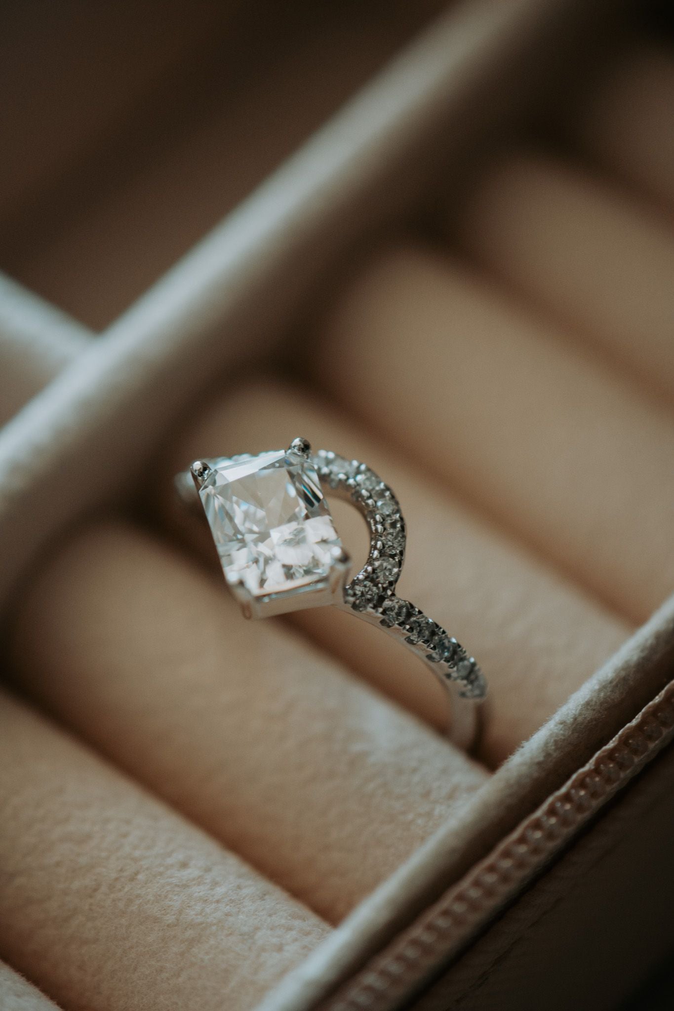 Astrid White Gemstone Sterling Silver Ring