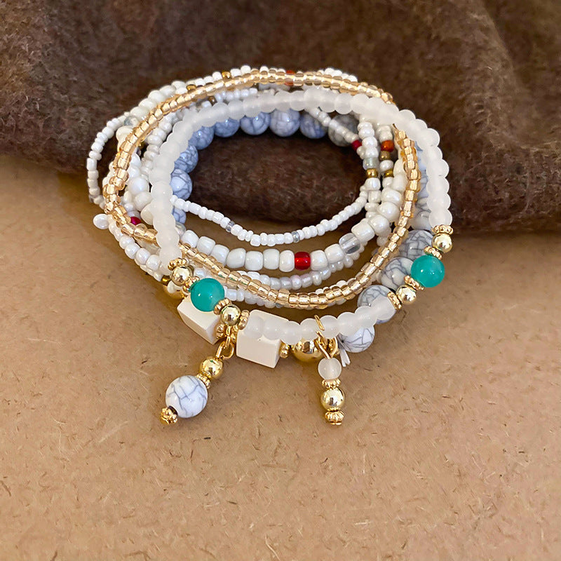 Rice Beaded Bracelet Set