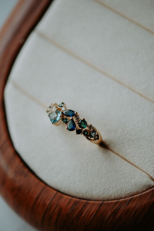 Marni Multi-Stone Rose Gold Ring