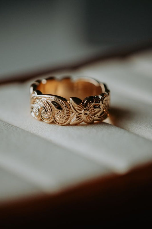 Bobbi Floral Rose Gold Ring